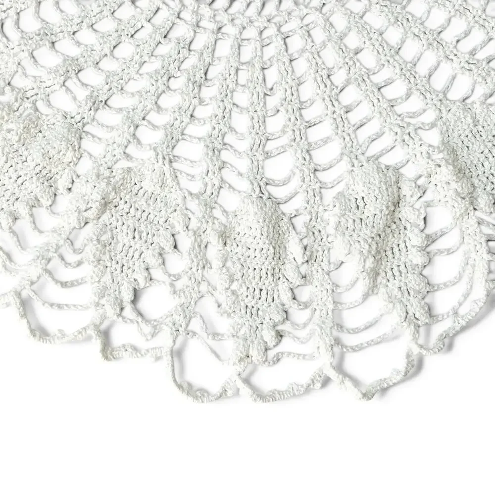 Crochet Doily Off White 18